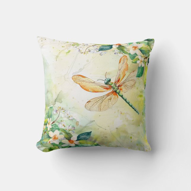 A Spring Dragonfly Cushion (Front)