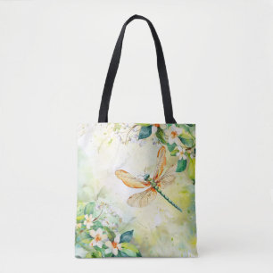 A Spring Dragonfly Tote Bag