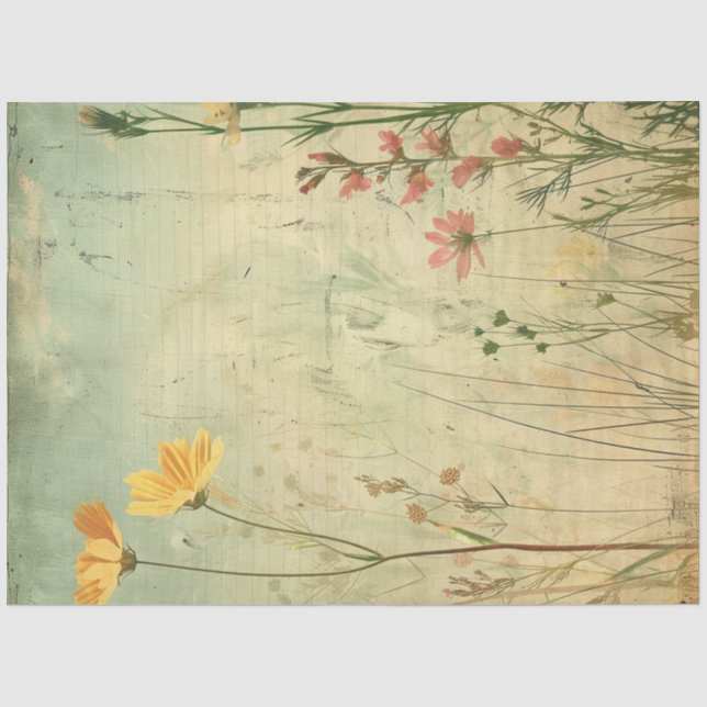 A Spring Ephemera Series Design #19 Tissue Paper (Front)