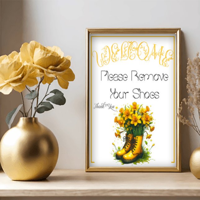 A Spring Please Remove Shoes Sign (Creator Uploaded)