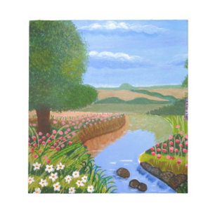 A Spring Stream Notepad