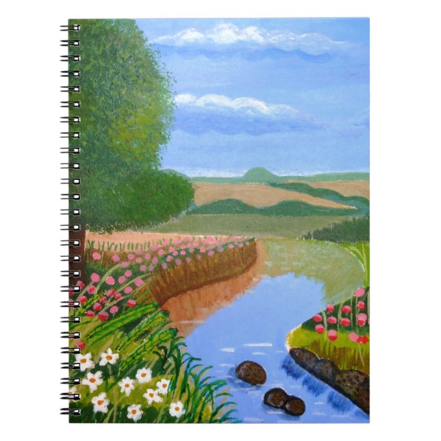 A Spring Stream Spiral Notebook (Front)