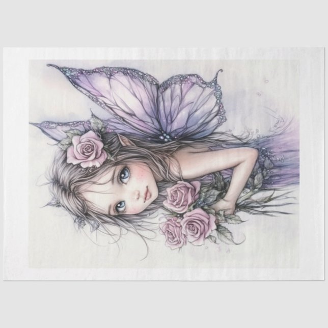 A Spring-y Fairy Series Design #10 Tissue Paper (Front)