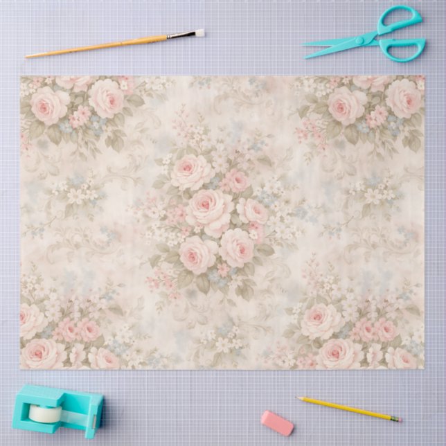 A Springy Floral Design #10 Tissue Paper (Craft)