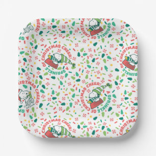 A Sprinkle of Christmas Cheer Pattern Paper Plate