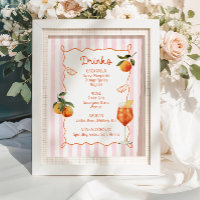 A Spritz Older Hand Drawn Drinks Menu