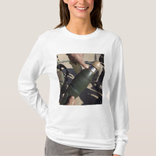 A squad leader points to a delay setting T-Shirt