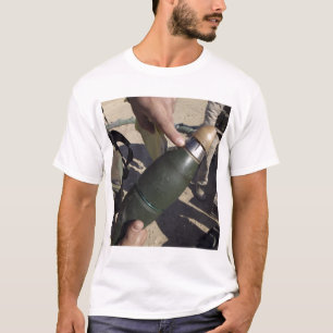 A squad leader points to a delay setting T-Shirt