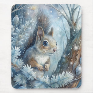 A Squirrel in Winter Mouse Pad