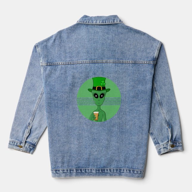 A St. Patrick's Alien Denim Jacket (Back)