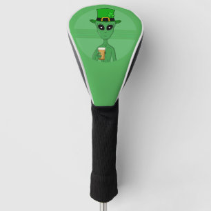 A St. Patrick's Alien Golf Head Cover