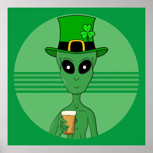 A St. Patrick's Alien Poster (Front)