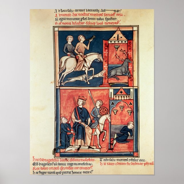 A stag hunt and a king poster (Front)