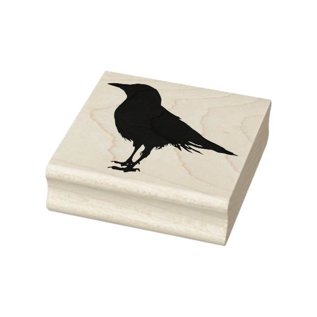 A stamp of a standing crow (Stamp)