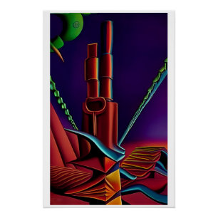 A Stand of Pipes on the New Highlands Poster