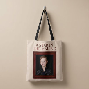 A STAR IN THE MAKING Personalised Child Photo Tote Bag