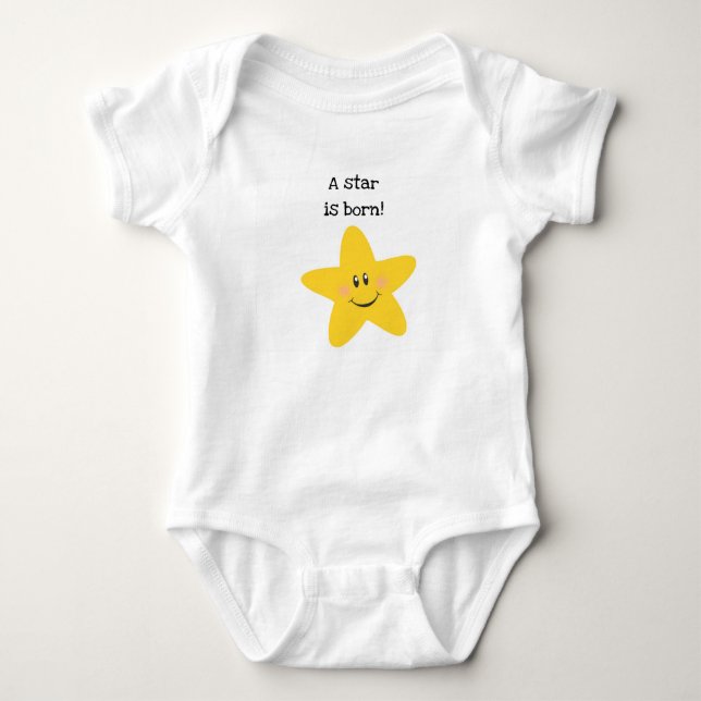 A Star is Born Baby Bodysuit (Front)