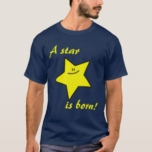 A star is born dark t-shirt (customisable)