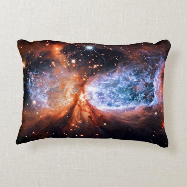 A Star is Born Gold & Blue Decorative Cushion (Back)