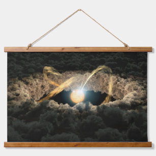A Star Surrounded By A Protoplanetary Disc Hanging Tapestry