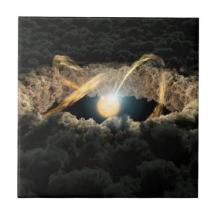 A Star Surrounded By A Protoplanetary Disk Tile