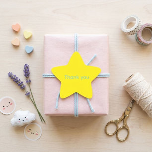 A Star Thank You Sticker