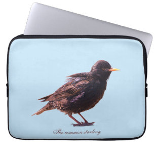 A starling laptop sleeve