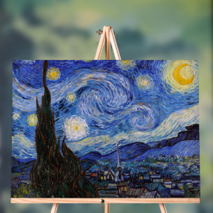 A Starry Night: Saint Remy by Vincent Van Gogh Acrylic Sign