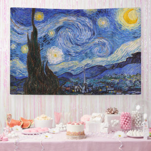 A Starry Night: Saint Remy by Vincent Van Gogh Banner