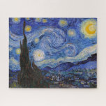 A Starry Night: Saint Remy by Vincent Van Gogh Jigsaw Puzzle<br><div class="desc">The year is 1889. Vincent Van Gogh is a patient at the Saint-Paul-de-Mausole asylum in Saint-Rémy-de-Provence, France. He is suffering from mental illness, and his doctors have advised him to stay indoors and avoid painting. But Van Gogh cannot resist the urge to create, and he spends his days painting the...</div>