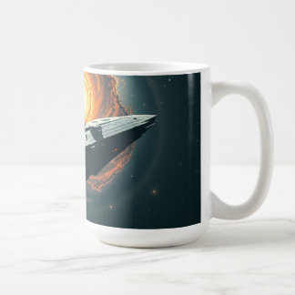A Starship Lost in a Void Coffee Mug