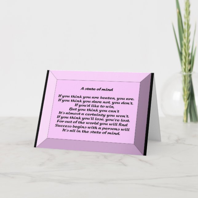 A State of Mind Card (Front)