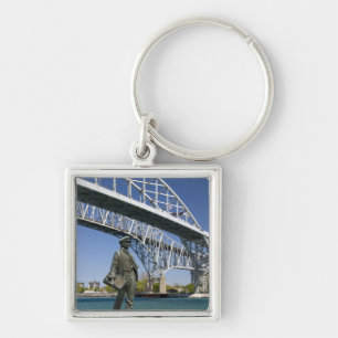 A statue of Thomas Edison by local artist Mino Key Ring