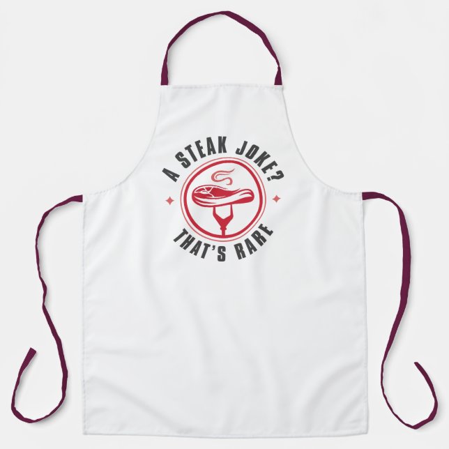A Steak Joke That’s Rare Apron (Front)