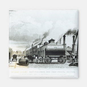 A Steam-Engine Manufactory and Iron Works Magnet