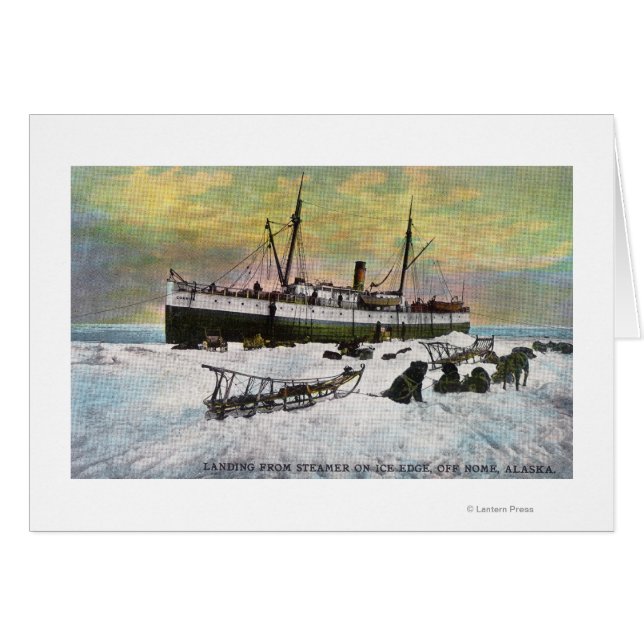 A Steamer Landing on the Ice (Front Horizontal)