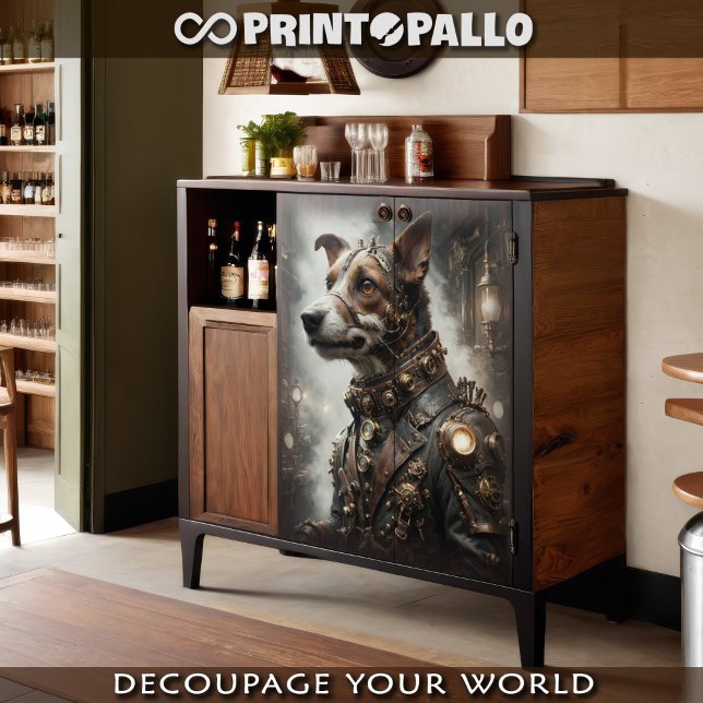 A Steampunk Jack Russell Terrier  Tissue Paper (Creator Uploaded)