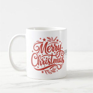 A stick man jumping from Merry Christmas 2024 Coffee Mug