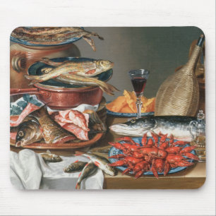 A Still Life of a Fish, Trout and Baby Lobsters, 1 Mouse Pad