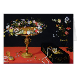 A Still Life of a Tazza with Flowers