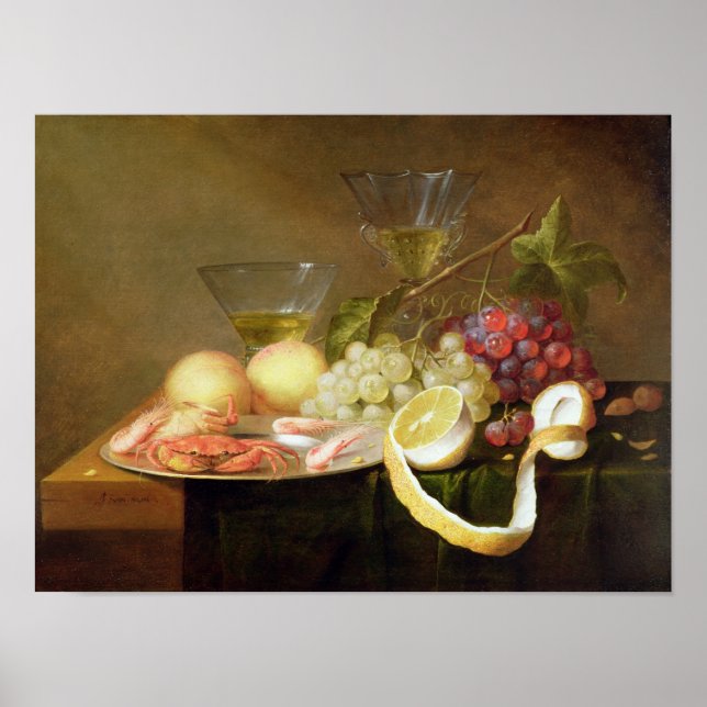 A still life with glasses poster (Front)