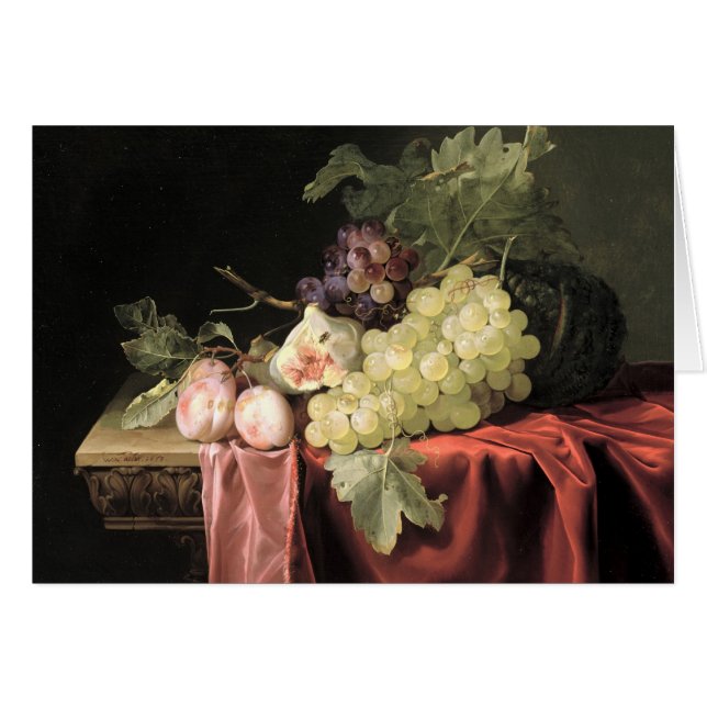 A still life with grapes, plums (Front Horizontal)