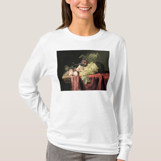 A still life with grapes, plums T-Shirt (Front)