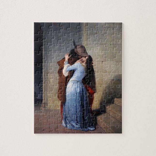 A Stolen Moment: A Kiss Through the Ages Jigsaw Puzzle (Vertical)