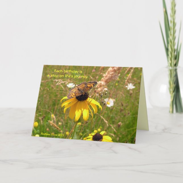 A stop on life's journey card (Front)