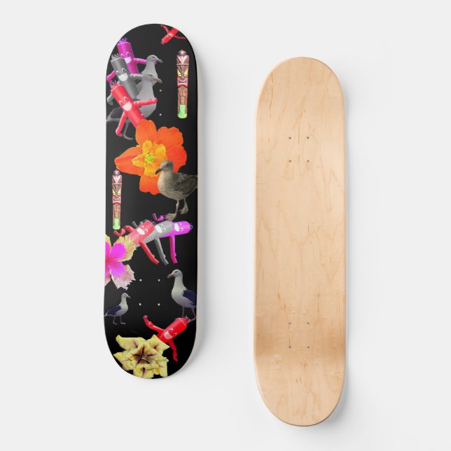 A Stopover in Paradise Skateboard (Front)