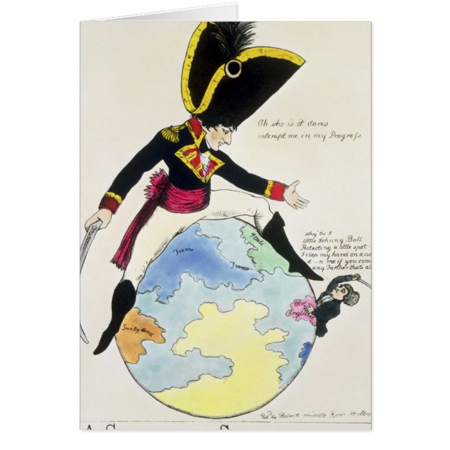 A Stoppage to a Stride over the Globe, 1803 (Front)
