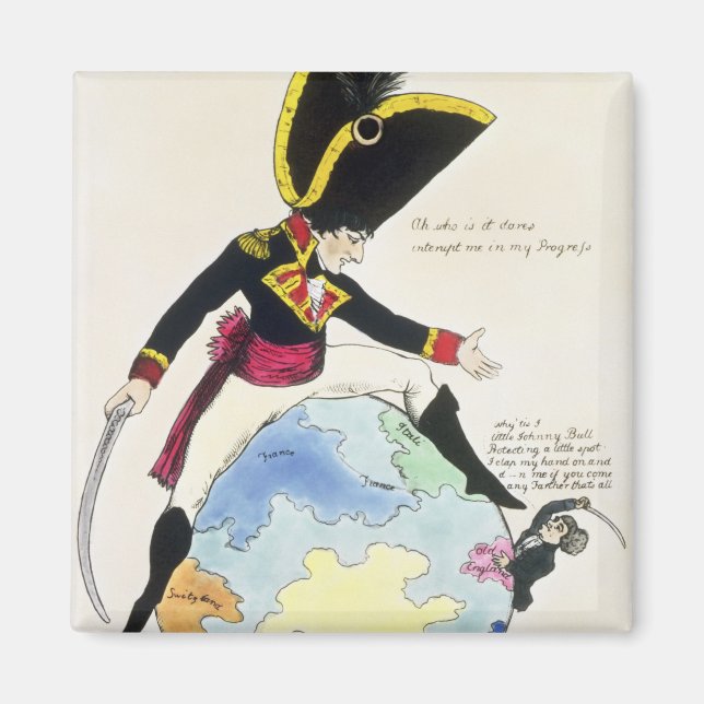 A Stoppage to a Stride over the Globe, 1803 Magnet (Front)