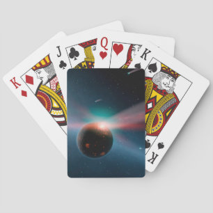 A Storm Of Comets In The Eta Corvi System. Playing Cards
