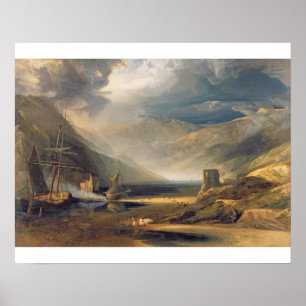 A Storm Passing Off on the Coast of Merionethshire Poster